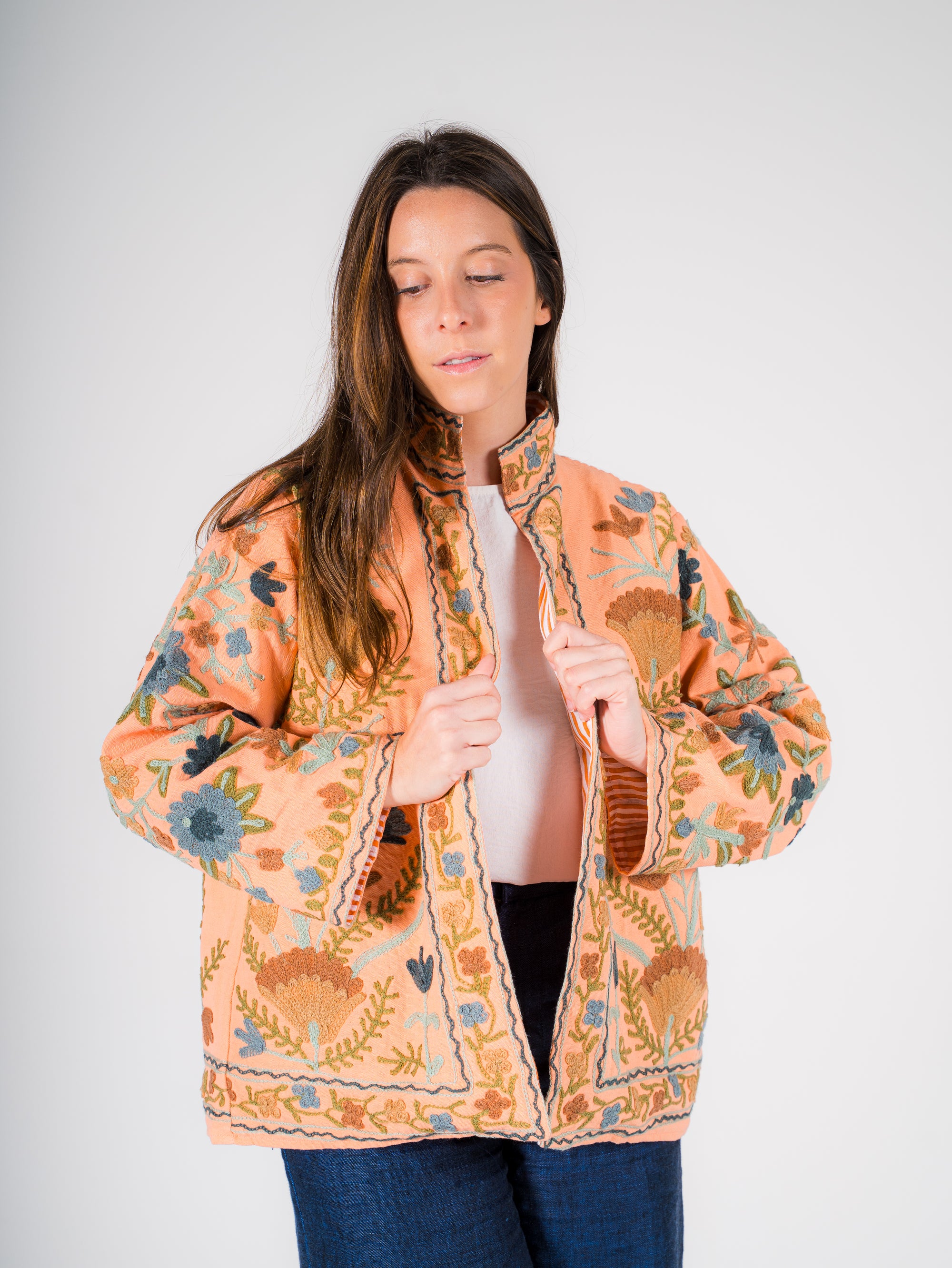 Chaqueta Suzani Patna