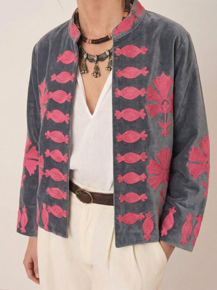 Chaqueta Suzani Magenta