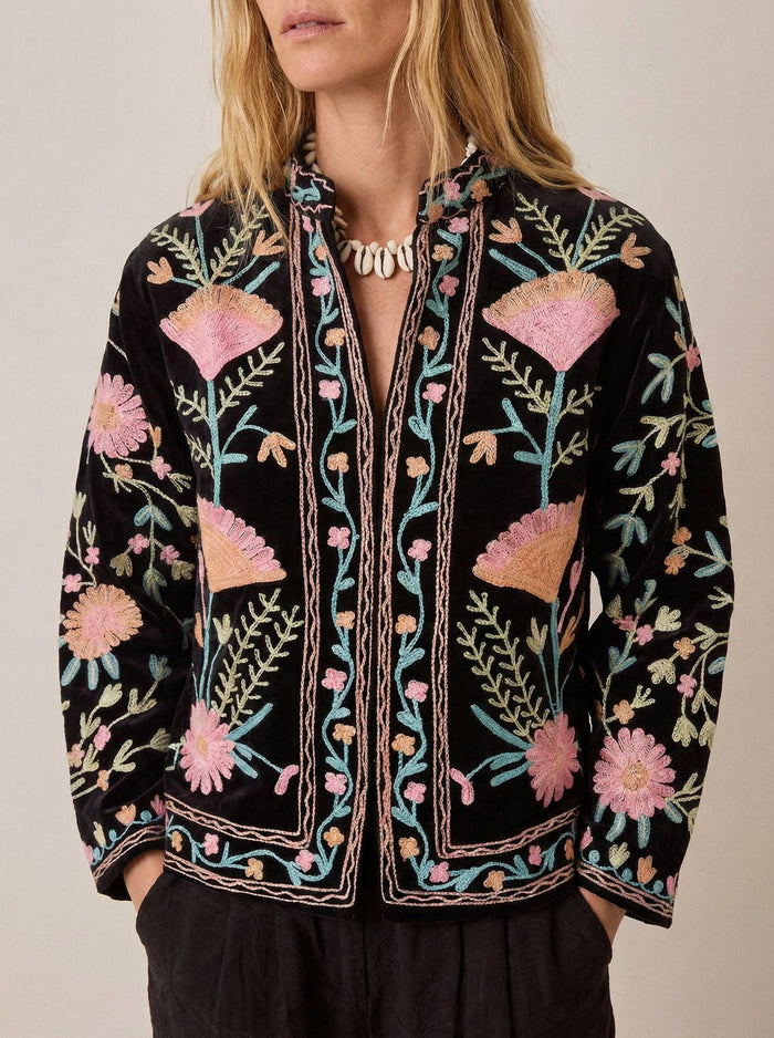 Chaqueta Suzani Minuit