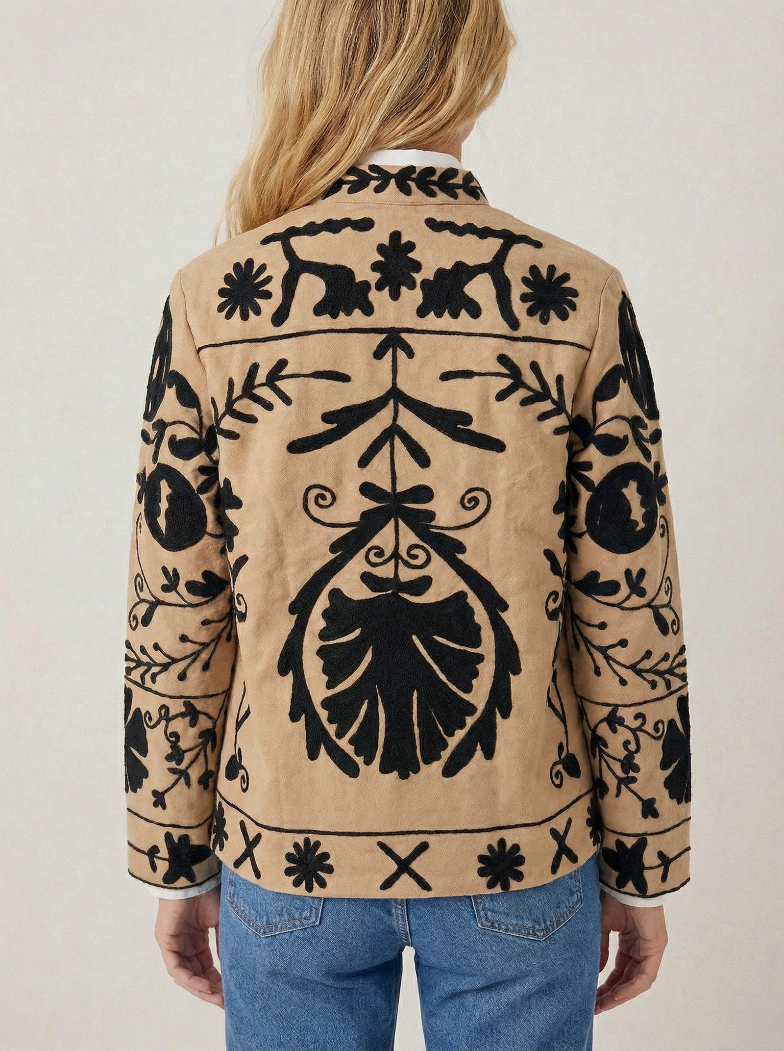 Chaqueta Suzani Noir - KOKORO
